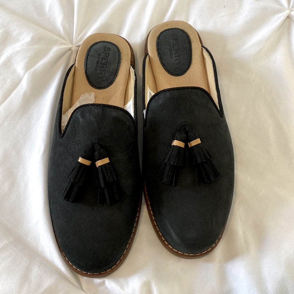 Size 7 Black Sperry Mule